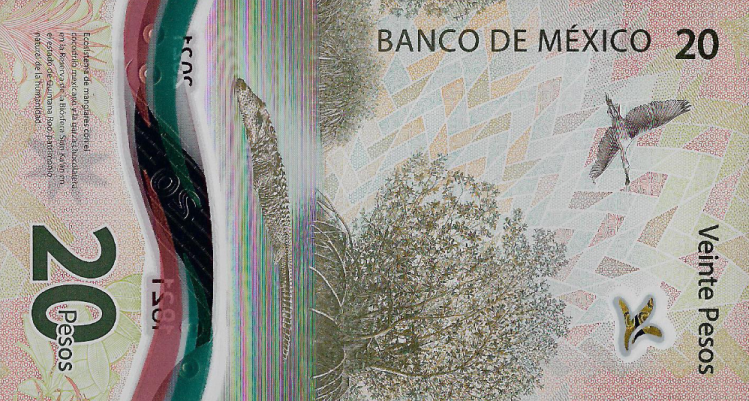 PN132 Mexico 20 Pesos Year 2021 (Comm.)